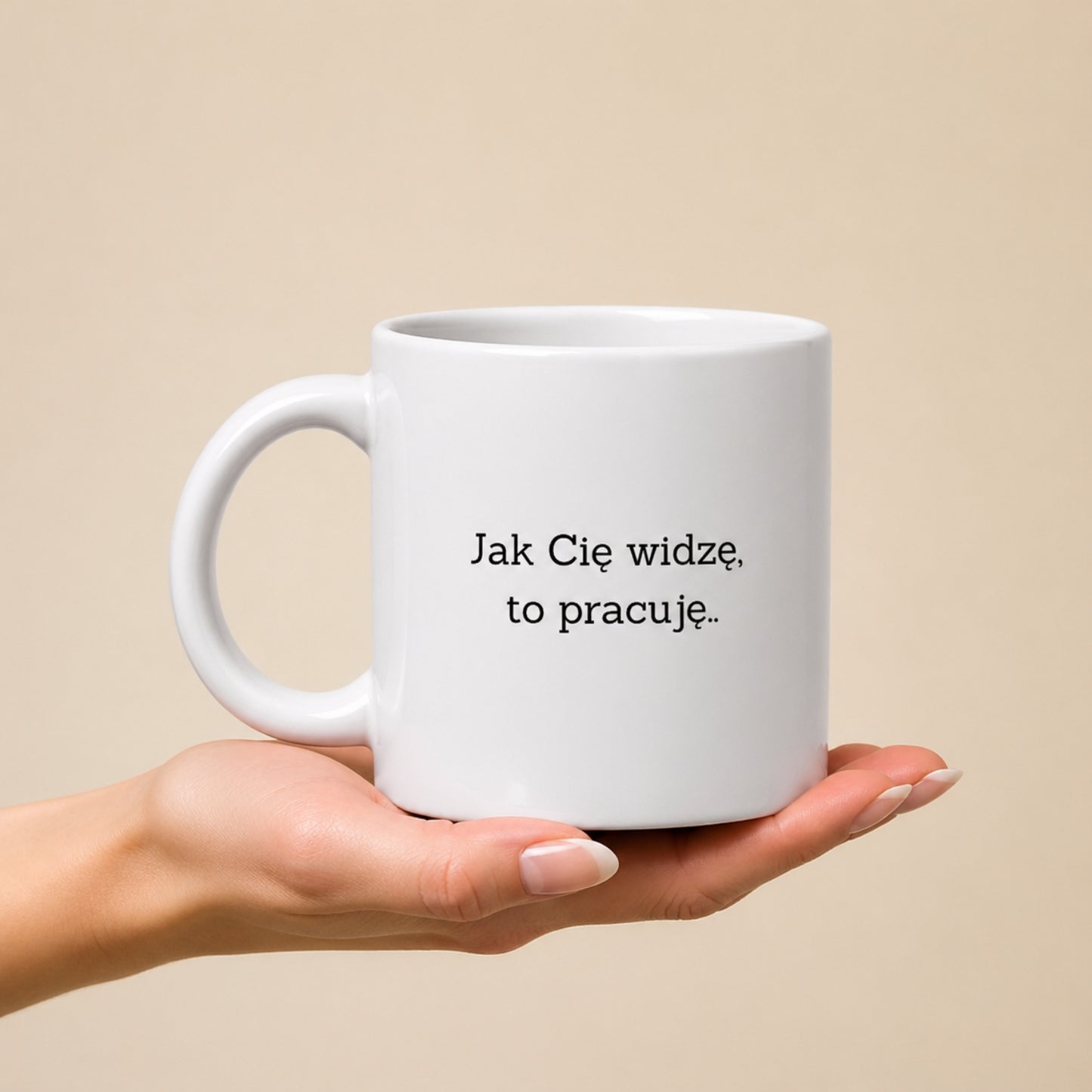 kubek do pracy śmieszny wzór pomysł na prezent