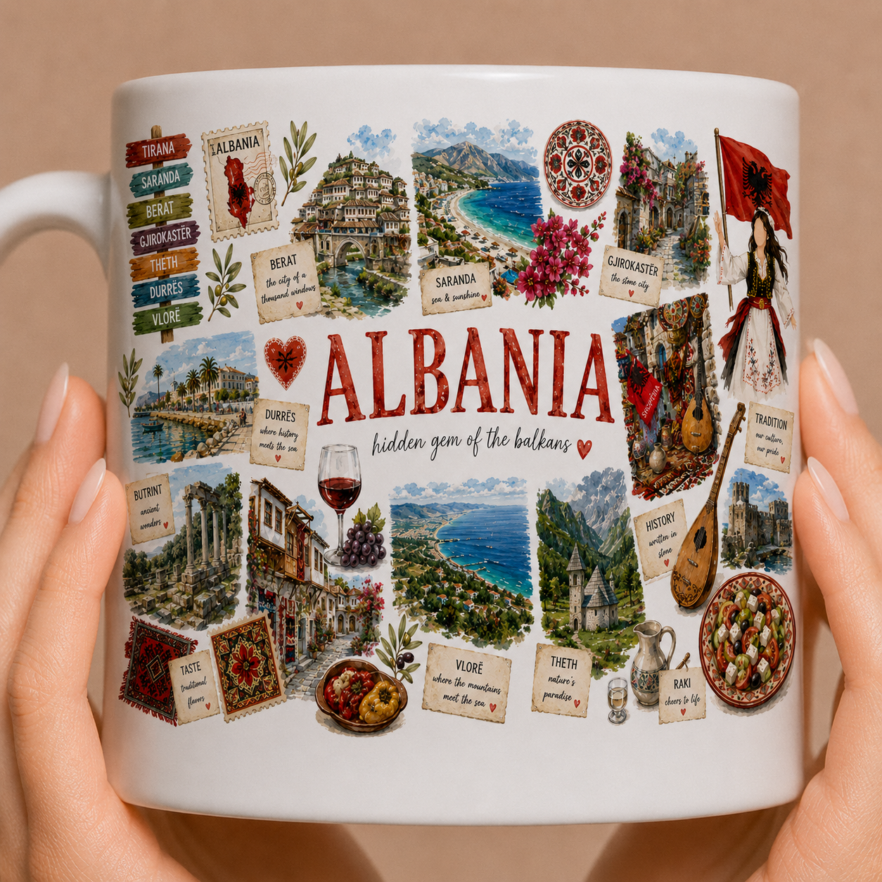 Kubek „Albania” 330 ml