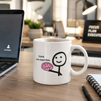 Kubek I Think You Need This 330 ml – odrobina wsparcia i humoru PREZENT
