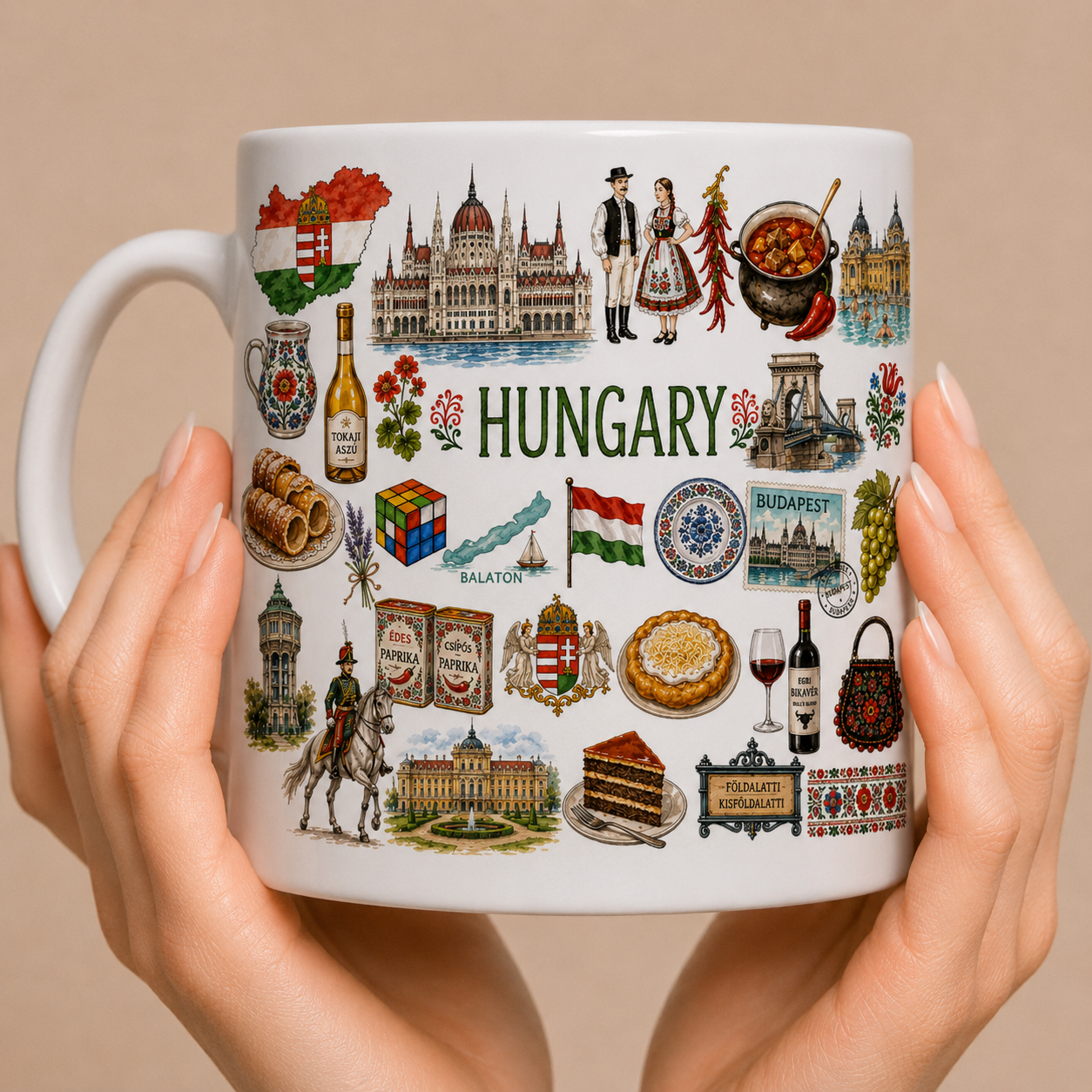 KUBEK Z WĘGIER WĘGRY KUBEK PAMIĄTKA Z PODRÓŻY