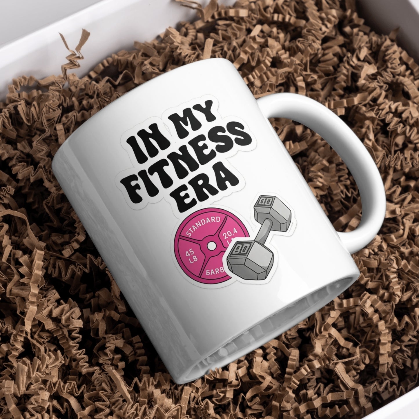Kubek ceramiczny In My Fitness Era 330 ml – motywacyjny prezent dla sportowca